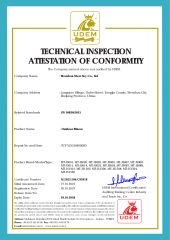 EN16630 certificate from WENZHOU MEET TOY CO.,LTD
