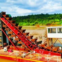 Alluvial Processing Ship High Efficiency Recovery Hydraulic Gold Boat Dredge - Image 3