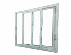 6 Feet UPVC Sliding Window Frame Form Rigid Color White Height 6 Feet Durability High Shape Rectangular Open Style - Image 2