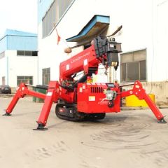 Small Construction Equipment Heavy Man Basket Foldable Spider Crane Rotatable Crawler Lift Hoist Mini Construction Heavy Duty Lifting Mobile Truck Tower Crane - SHANDONG LANDWARD HI GROUP