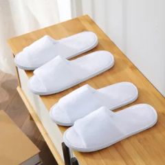 Custom Disposable Hotel SPA Soft Coral Fleece Slippers Size Medium Model NO. 1 Origin China Type Slipper Feature Soft Thickness - Image 1
