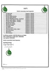 HALAL 2 certificate from ALGAWHARA HERBS & SPICES