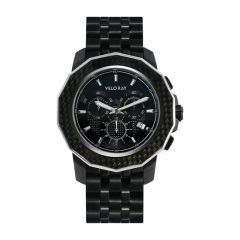 Carbon Fiber Men's Chronograph Watch with Three-Eye Design - Image 2