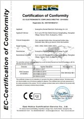 CE certificate of kiddie rides certificate from Guangzhou Hansel Electronic Technology Co., Ltd.