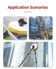 Solar Panel Cleaning Washing Machine Automatic Brush with Double Head Robot Battery - Image 1