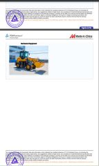 MIC certificate of Qingdao Sanzeo Machinery Manufacturing Co., Ltd – certificate photo, supplier certificates section