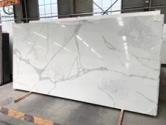Artificial Quartz Stone Big Slabs White Calacatta Quartz Slabs - Image 2