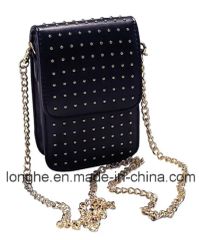 Fashion Studs Mobile Phone Bag (LY0213) Payment T/T OEM Welcomed Type Fashion Hardness Hard Capacity Small Model NO. - Guangzhou Zexin Leather Co., Ltd.
