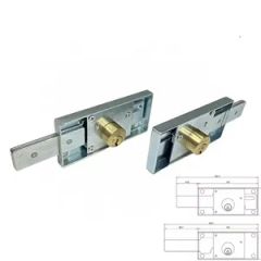Roller Door Lock 14 Part Lock Backset / MOQ 1000PCS Style Modern Origin China Color Silvery Type Key Lock Material Iron Model NO. VTAC-05-6 - Image 6