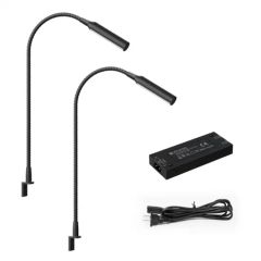 12V LED Pearl Anodized Aluminium Gooseneck Reading Light Book Reading Lamp with Dimmer Sensor Switch - SHENZHEN VST LIGHTING CO., LTD