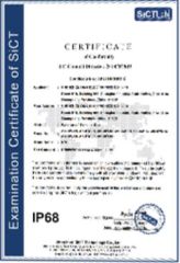 Our certificates certificate from ASunpro Light Industrial Products Inc.