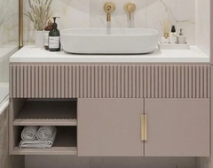 Designer Wooden Bathroom Vanities Style Modern Warranty 2 Year Size customised Item Code AURA0135 Delivery Time 7 days Material Hdhmr, - Image 3
