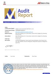Audit Report certificate from Qingdao Junrun Commercial Cold Chain Co., Ltd.