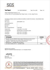 SGS LFGB Test Report (Page 1) for Blender Glass Jar certificate from Foshan Greafor Import and Export Co., Ltd.