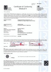 LR Certificate certificate from Chongqing Gohi Marine Equipment Co., Ltd.