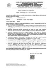 SK Kemenhumkam certificate from PT Indoprime Global Resources