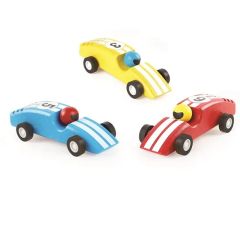 Wooden Racing Pull-Back Toy Car - Image 1