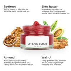 Custom Label Packing Lip Clean Organic Fruit Exfoliating Lip Scrub - Image 3