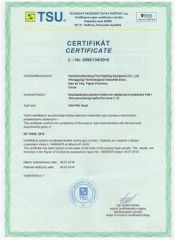 EN14540 certificate from Quanzhou Sanxing Fire-Fighting Equipment Co., Ltd.