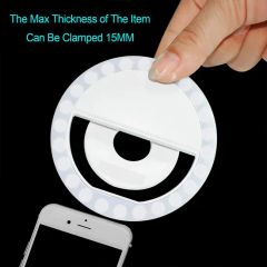 Customized Logo Rechargeable USB LED Smartphone Selfie Ring Light for Cell Phone - Image 2