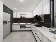 Modular Kitchen Cabinets Appearance Modern Pattern Design Plain Product Type Standard Kitchen Design U-Shape Weight Capacity - Adil