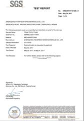 SGS certificate from Jiangsu Miaohong Environmental Protection New Material Co., Ltd.