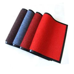 Double Ribbed Striped Mats Entrance PVC Floor Mat Polyester Door Mat - Image 4