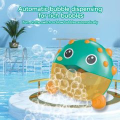 Automatic Bubble Blowing Bath Time Fun Cute Pufferfish Bath Bubble Machine Toy for Baby - Image 4