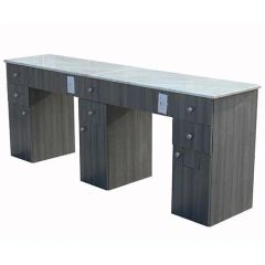 Manicure Table Nail Desks with Simple Modern Design Color White Glass Top No Condition New Certification Ce Model NO. - Image 4