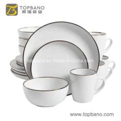 Ceramic Mug Glazed Color Tableware Fine Stoneware Dinner Set Origin China Model NO. TP0032DK HS Code 6911101000 Feature Eco-Friendly - Image 2