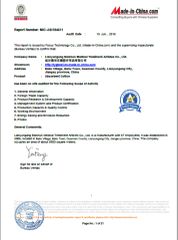 TUV certificate certificate from Lianyungang Baishun Medical Treatment Articles Co., Ltd.