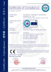 CE for SECTIONAL DOOR certificate from Zhengzhou Everbright Construction Material Co., Ltd.