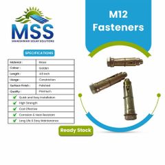 Brass M12 Anchor Fasteners, Length: 4.0 Inch Standard ISO Length 4.0 inch Material Grade Brass Coating Anti-corrosion - Image 9