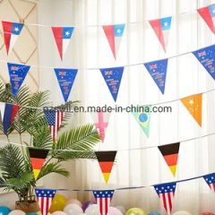 Custom Size All Country Flag String Pennant Origin China Size Customized Logo Customized Model NO. FL-031 Shape Customized - Image 1