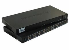 8 Port  Cabonix  HDMI Video Splitter Audio Amplifier Color Black Brand Carbonix Features Durable Number of Outputs 8 - Image 1