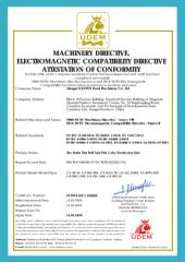 EN ISO 12100 certificate of JIANGXI DESHAO TRADING CO., LTD. – certificate photo, supplier certificates section