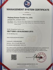 GQ certificate of Wujiang Kemao Textile Co.,Ltd. – certificate photo, supplier certificates section