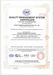 ISO certificate from YUYAO YONGCHUANG SOLENOID VALVE CO., LTD.