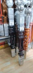 Wooden Railing Pillars Size 3 INCH Material Wood Color ALL COLOUR Finishing POLISHED Period 21ST CENTURY Shape ROUND AND - Image 2