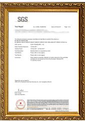 SGS Certificate certificate from Shenzhen Bright Glassware Co., Ltd.