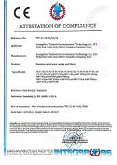 CE SS certificate of Guangzhou Ticktock Environmental Technology Co., LTD – certificate photo, supplier certificates section