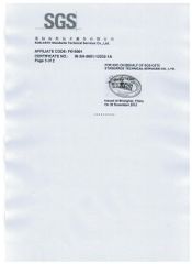 SGS certificate 3-3 certificate of ZhangJiaGang City YuFeng Beverage Machinery Co., Ltd. – certificate photo, supplier certificates section