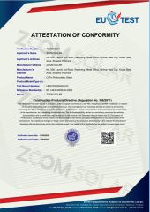 CE certificate from Zoom Solar Photovoltaic Technology Group Co., Ltd.
