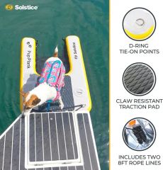 Inflatable Pup Plank Dog Float Floating Ramp Ladder for Pools Boats Docks Dog on Water Ladder Steps for Swimming Pets - Image 6