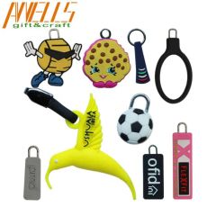 Custom Design Logo Soft PVC Zipper Sliders Slider and Puller Pulls Logo Pullers Charms for Jacket - Image 3