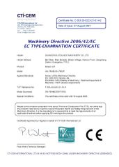 ALIGNMENT SCISSOR LIFT certificate of Guangzhou EOunice Machinery Co., Ltd. – certificate photo, supplier certificates section
