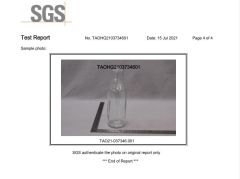 SGS certificate from Xuzhou Huajing Glass Products Co., Ltd.