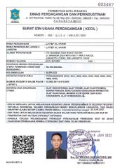 SIUP certificate from Latief Alhakim