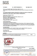 REACH test by SGS certificate from Xiamen Lemay Trading Co., Ltd.