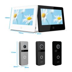 4-Wire HD Interphone Home Security 7 Inches Video Doorphone - Image 2